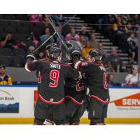 Adirondack Thunder celebrate a goal