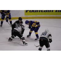 Kelowna Rockets face off with the Saskatoon Blades