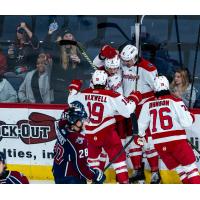 Allen Americans celebrate a goal