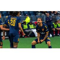 Defender Rio Hope-Gund with Rhode Island FC