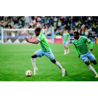 Georgi Minoungou with Sounders FC