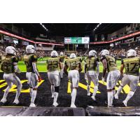 San Diego Strike Force line up for the kickoff