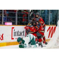 Ottawa Charge celebrate forward Fanuza Kadirova's game-tying goal