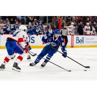 Syracuse Crunch forward Cooper Flinton vs. the Laval Rocket