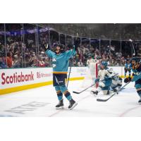 Casey O'Brien reacts after a goal for the New York Sirens