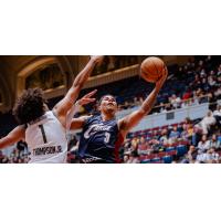 Cleveland Charge guard Killian Hayes drives to the hoop