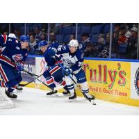 Syracuse Crunch defenseman Matteo Pietroniro vs. the Rochester Americans