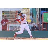 Outfielder Noah Marcelo with the Boise Hawks