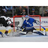 Vancouver Giants take a shot against the Wenatchee Wild