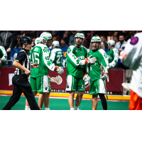 Oshawa Firewolves react after a goal